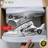 Custom NFL Las Vegas Raiders Air Force 1 Shoes Sports Sneaker For Fans