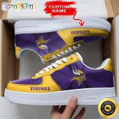 Custom NFL Minnesota Vikings Air Force 1 Shoes Versatile AF1 Series