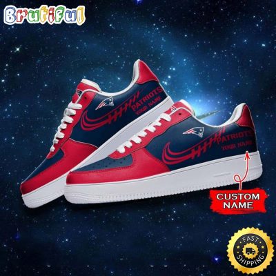 Custom NFL New England Patriots Air Force 1 Shoes Sneaker Football Shoes For Sport Fans