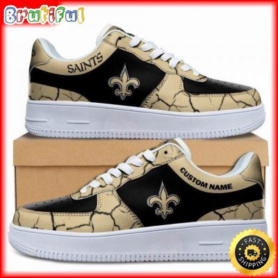 Custom NFL New Orleans Saints Air Force 1 Shoes Sneaker Football Shoes For Fans
