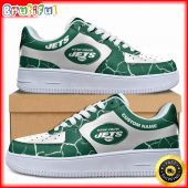 Custom NFL New York Jets Air Force 1 Shoes Sneaker Football Shoes For Fans