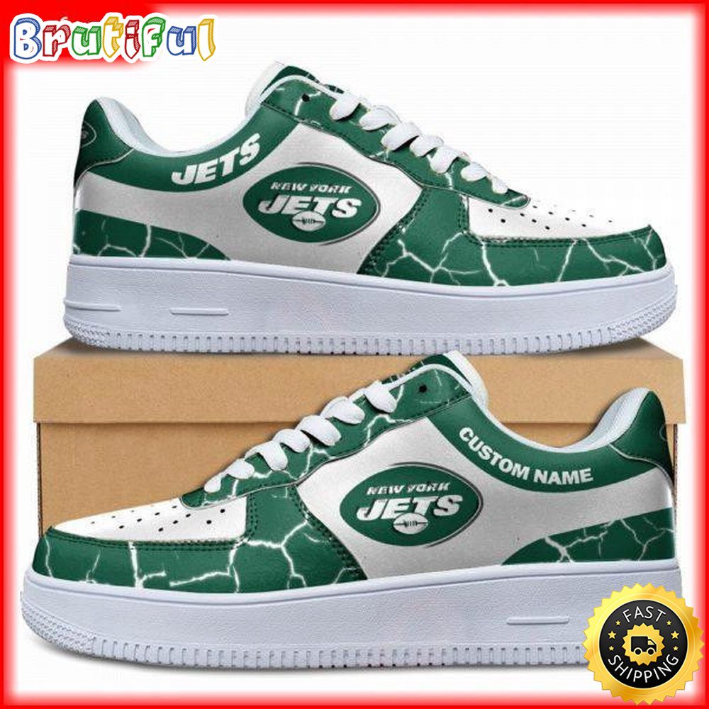 Custom NFL New York Jets Air Force 1 Shoes Sneaker Football Shoes For Fans Custom NFL New York Jets Air Force 1 Shoes Sneaker Football Shoes For Fans