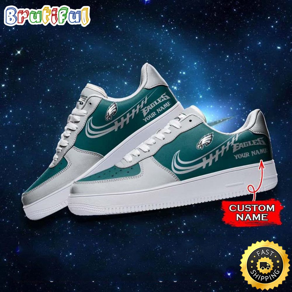 Custom NFL Philadelphia Eagles Air Force 1 Shoes Sneaker Football Shoes For Sport Fans Custom NFL Philadelphia Eagles Air Force 1 Shoes Sneaker Football Shoes For Sport Fans