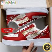 Custom NFL San Francisco 49Ers Air Force 1 Shoes Sports Sneaker For Fans