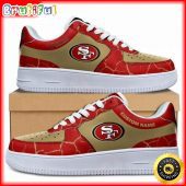 Custom NFL San Francisco 49ers Air Force 1 Shoes Sneaker Football Shoes For Fans