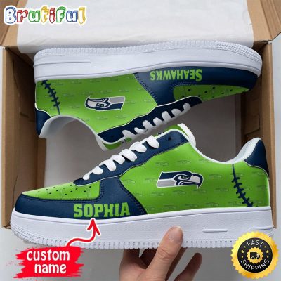 Custom NFL Seattle Seahawks Air Force 1 Shoes Fashionable Air Force 1