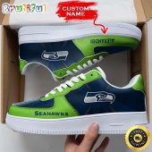 Custom NFL Seattle Seahawks Air Force 1 Shoes Versatile AF1 Series
