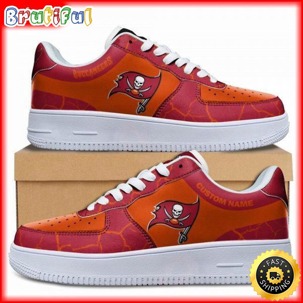 Custom NFL Tampa Bay Buccaneers Air Force 1 Shoes Sneaker Football Shoes For Fans Custom NFL Tampa Bay Buccaneers Air Force 1 Shoes Sneaker Football Shoes For Fans