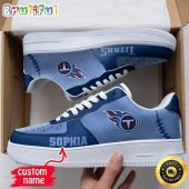 Custom NFL Tennessee Titans Air Force 1 Shoes Fashionable Air Force 1