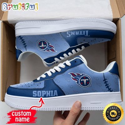 Custom NFL Tennessee Titans Air Force 1 Shoes Fashionable Air Force 1