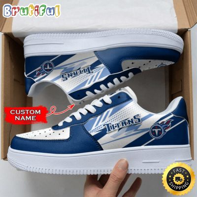 Custom NFL Tennessee Titans Air Force 1 Shoes Sports Sneaker For Fans