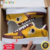 Custom NFL Washington Redskins Air Force 1 Shoes Fashionable Air Force 1