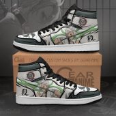 Demon Slayer Genya Shinazugawa Green Black Air Jordan 1 High Sneakers Mockup.jpeg - demo10