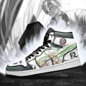 Demon Slayer Genya Shinazugawa Green Black Air Jordan 1 High Sneakers Mockup 3.jpeg - demo10