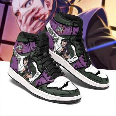 DEMON SLAYER Genya Shinazugawa Purple Air Jordan 1 High Sneakers