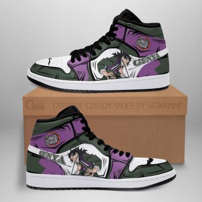 DEMON SLAYER Genya Shinazugawa Purple Air Jordan 1 High Sneakers