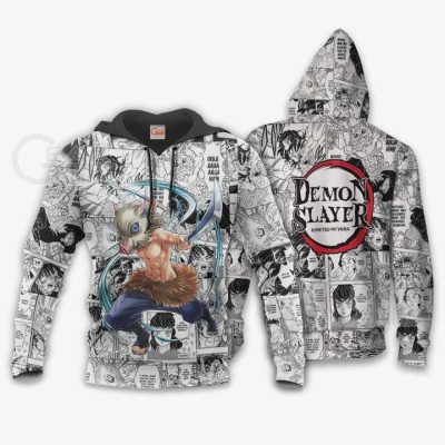 DEMON SLAYER Inosuke Hashibira Anime Mix Manga Pullover Hoodie