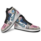 Demon Slayer Inosuke Hashibira Pink Air Jordan 1 High Sneakers Mockup 3.jpeg - demo10