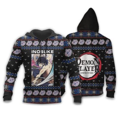 DEMON SLAYER Inosuke Hashibira Ugly Christmas Pullover Hoodie