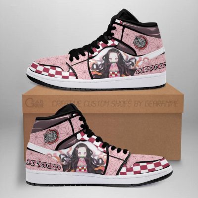 DEMON SLAYER Nezuko Kamado Air Jordan 1 High Sneakers V1