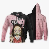 DEMON SLAYER Nezuko Kamado Black Pink Pullover Hoodie