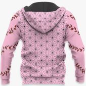 Demon Slayer Nezuko Kamado Demon Form Zip Up Hoodie Mockup 1.jpeg - demo10
