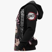 Demon Slayer Nezuko Kamado Manga Style Zip Up Hoodie Mockup 2.jpeg - demo10