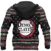 Demon Slayer Nezuko Kamado Ugly Christmas Zip Up Hoodie Mockup 1.jpeg - demo10
