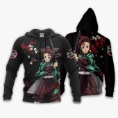 Demon Slayer Tanjiro Kamado Japanese Style Pullover Hoodie Mockup.jpeg - demo10