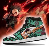 Demon Slayer Tanjiro Kamado Sun Breathing Air Jordan 1 High Sneakers Mockup 2.jpg - demo10