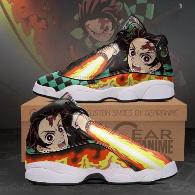 DEMON SLAYER Tanjiro Kamado Sun Breathing Air Jordan 13 Shoes