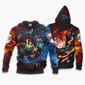 DEMON SLAYER Tanjiro Kamado Water And Sun Breathing Pullover Hoodie
