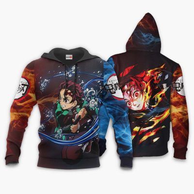 DEMON SLAYER Tanjiro Kamado Water And Sun Breathing Pullover Hoodie