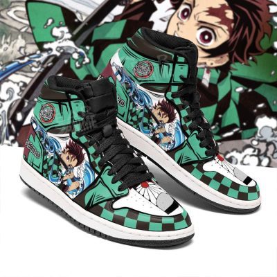 DEMON SLAYER Tanjiro Kamado Water Breathing Air Jordan 1 High Sneakers