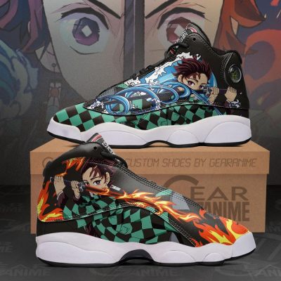 DEMON SLAYER Tanjiro Kamado Water & Sun Breathing Air Jordan 13 Shoes