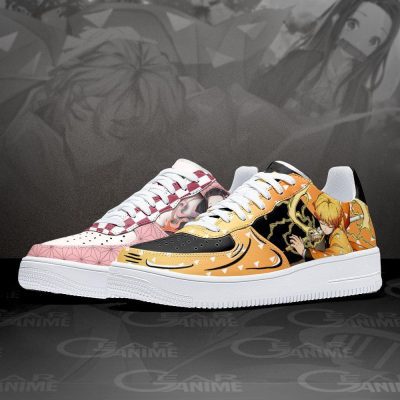 DEMON SLAYER Zenitsu Agatsuma And Nezuko Air Force 1 Shoes