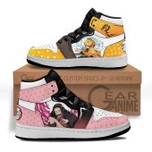 DEMON SLAYER Zenitsu Agatsuma And Nezuko Custom Air Jordan 1 High Sneakers