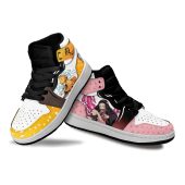 Demon Slayer Zenitsu Agatsuma And Nezuko Custom Air Jordan 1 High Sneakers Mockup 2.jpeg - demo10