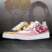 Demon Slayer Zenitsu Agatsuma And Nezuko Skills Air Force 1 Shoes Mockup 1.jpeg - demo10
