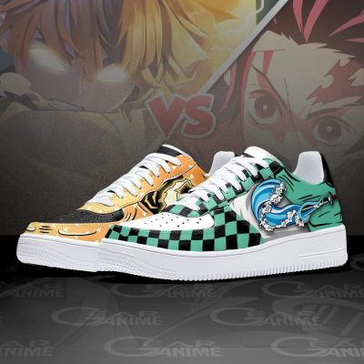 DEMON SLAYER Zenitsu Agatsuma And Tanjiro Air Force 1 Shoes V3