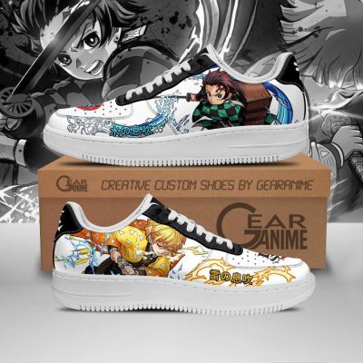 DEMON SLAYER Zenitsu Agatsuma And Tanjiro Air Force 1 Shoes