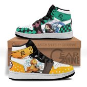 Demon Slayer Zenitsu Agatsuma And Tanjiro Air Jordan 1 High Sneakers V3 Mockup.jpeg - demo10