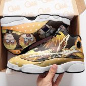 Demon Slayer Zenitsu Agatsuma Cool Funny Face Air Jordan 13 Shoes Mockup 1.jpeg - demo10