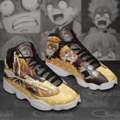 Demon Slayer Zenitsu Agatsuma Cool Funny Face Air Jordan 13 Shoes Mockup 2.jpeg - demo10