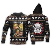 DEMON SLAYER Zenitsu Agatsuma Custom Christmas Pullover Hoodie