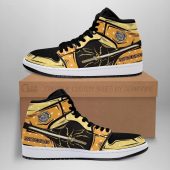 DEMON SLAYER Zenitsu Agatsuma Custom Nichirin Sword Air Jordan 1 High Sneakers