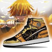 Demon Slayer Zenitsu Agatsuma Custom Nichirin Sword Air Jordan 1 High Sneakers Mockup 2.jpeg - demo10
