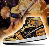Demon Slayer Zenitsu Agatsuma Nichirin Sword Thunder Air Jordan 1 High Sneakers Mockup 2.jpeg - demo10