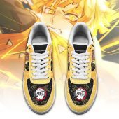 Demon Slayer Zenitsu Agatsuma Orange Air Force 1 Shoes V2 Mockup 1.jpeg - demo10