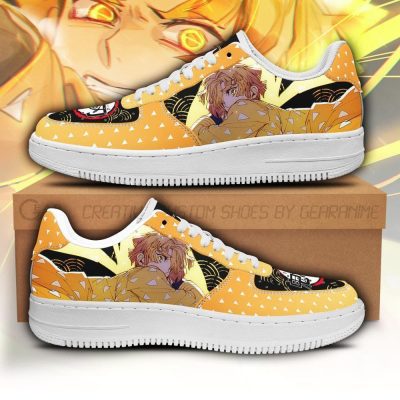 DEMON SLAYER Zenitsu Agatsuma Orange Air Force 1 Shoes V2